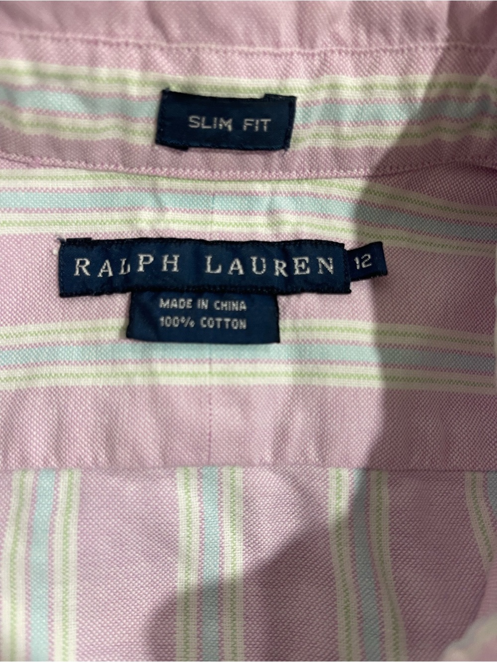 Ralph Lauren Lavender Stripe Button-Down Shirt - Picture 10 of 10